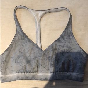 Racer back grey tie dye lululemon bra